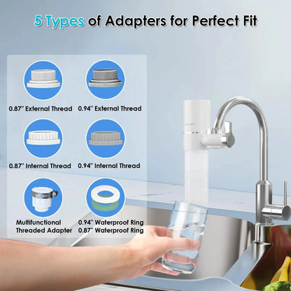 💧 Filtrador de Agua para el Grifo – Purificador 400 Gallons Certificado NSF