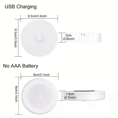 Luz Nocturna LED con Sensor de Movimiento — Automática para Pasillo y Baño