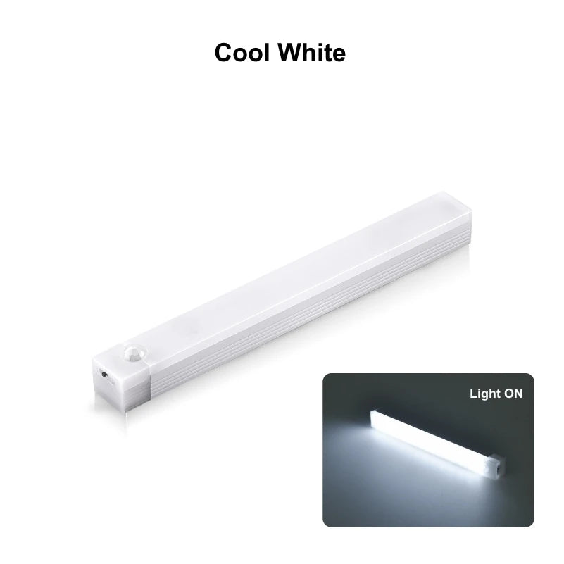 Luz LED con Sensor de Movimiento Recargable — Ilumina Armarios y Pasillos sin Cables