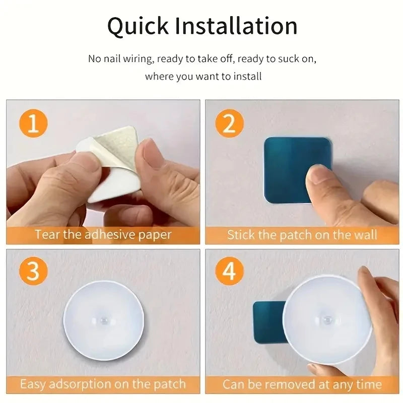 Luz Nocturna LED con Sensor de Movimiento — Automática para Pasillo y Baño
