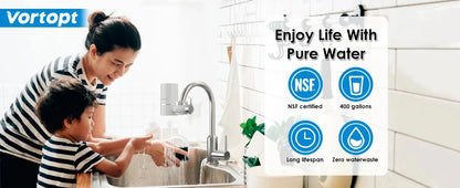 💧 Filtrador de Agua para el Grifo – Purificador 400 Gallons Certificado NSF